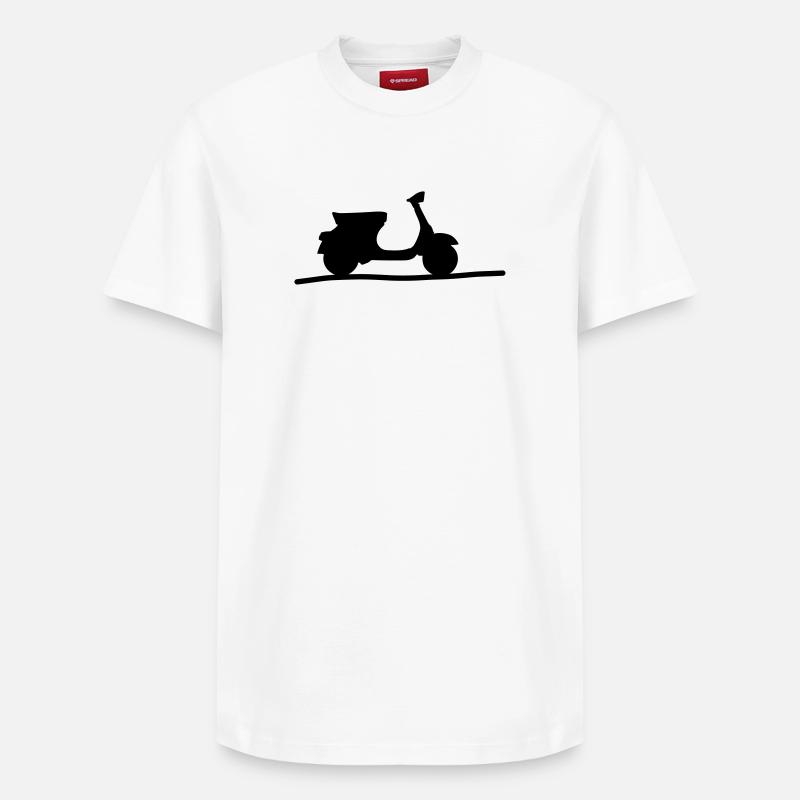 Roller - Relaxed Unisex Supima Cotton T-Shirt – von SPREAD - Weiß