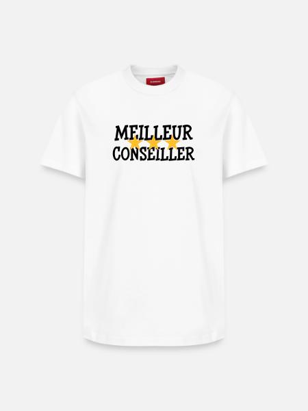 Meilleur Conseiller - T-shirt unisexe décontracté en coton Supima – de SPREAD - blanc