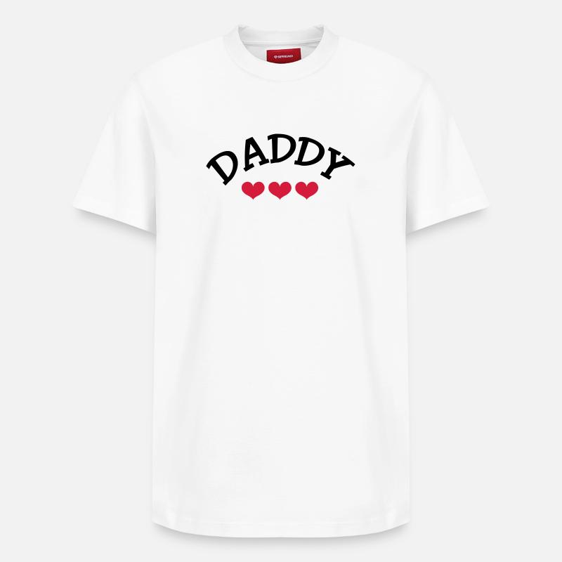 Daddy - Relaxed Unisex Supima Cotton T-Shirt – von SPREAD - Weiß