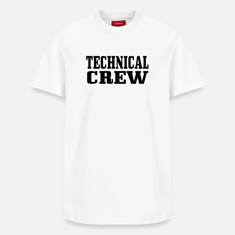 Technische Crew 1 - Relaxed Unisex Supima Cotton T-Shirt – von SPREAD - Weiß