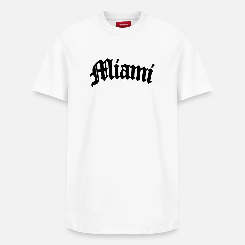 Miami - T-shirt unisexe décontracté en coton Supima – de SPREAD - blanc