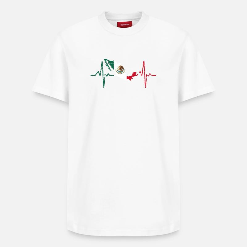 Mexico - Relaxed Unisex Supima Cotton T-Shirt – von SPREAD - Weiß