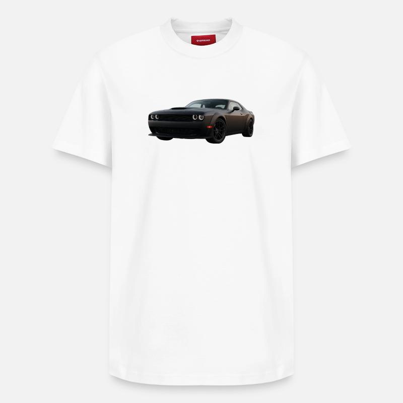 Challenger SRT - T-shirt unisexe décontracté en coton Supima – de SPREAD - blanc