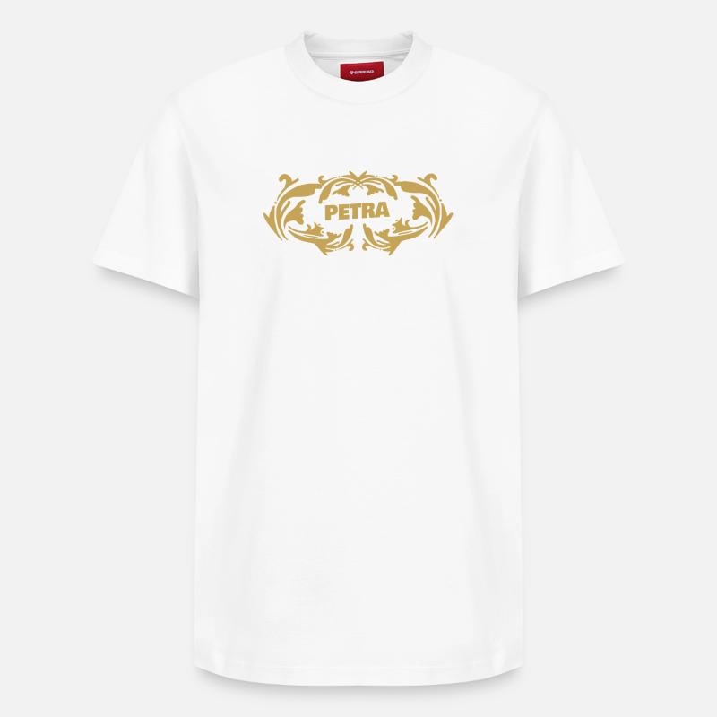 Nom : Petra - T-shirt unisexe décontracté en coton Supima – de SPREAD - blanc