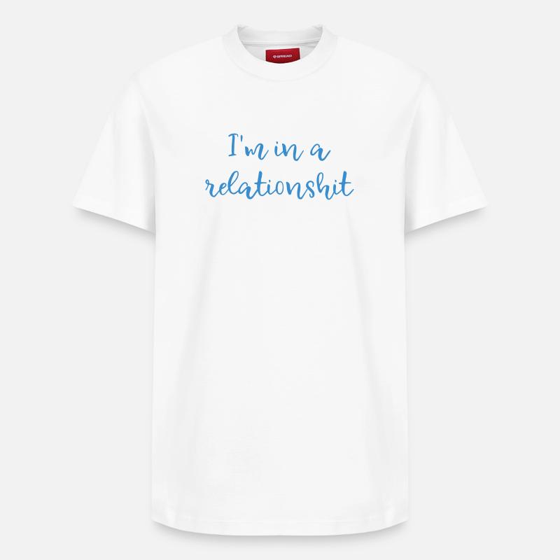 Je suis dans un problème relationnel - T-shirt unisexe décontracté en coton Supima – de SPREAD - blanc