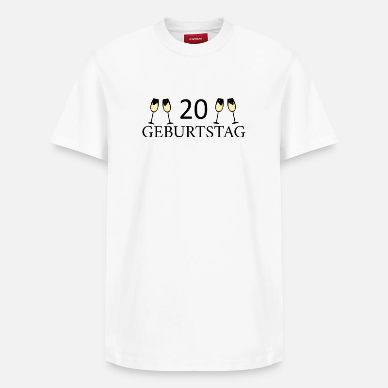 20e anniversaire 20 ans - T-shirt unisexe décontracté en coton Supima – de SPREAD - blanc