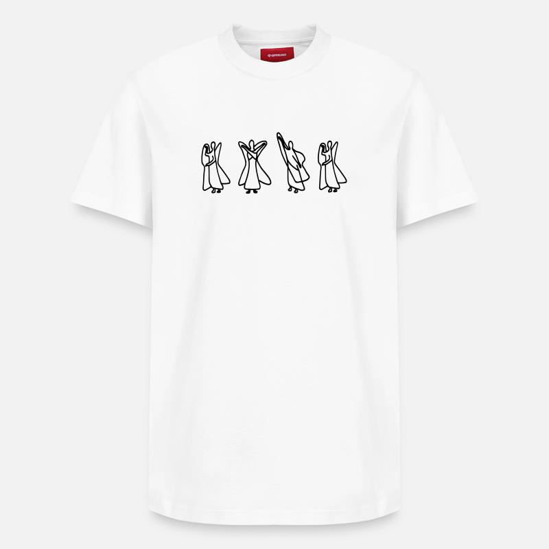 Waldorf Buchstaben "NEIN" - Relaxed Unisex Supima Cotton T-Shirt – von SPREAD - Weiß