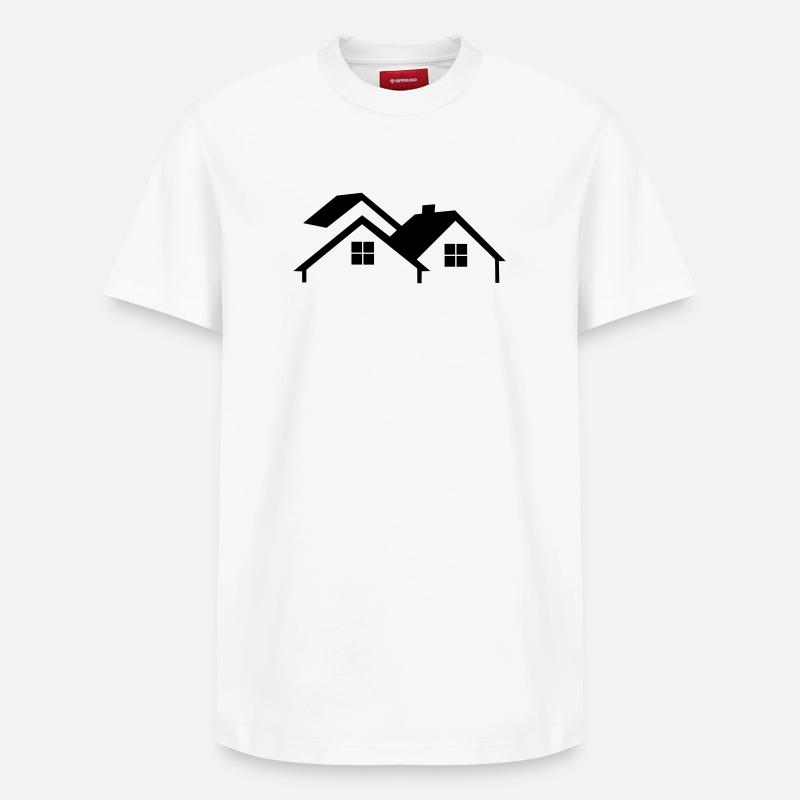 Hauslogo einfach - Relaxed Unisex Supima Cotton T-Shirt – von SPREAD - Weiß