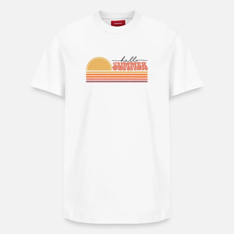 Été - T-shirt unisexe décontracté en coton Supima – de SPREAD - blanc