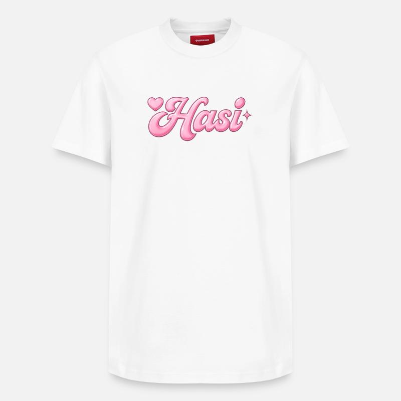Conception Hasi / y2k - T-shirt unisexe décontracté en coton Supima – de SPREAD - blanc