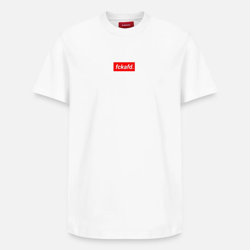 fckafd - Relaxed Unisex Supima Cotton T-Shirt – von SPREAD - Weiß