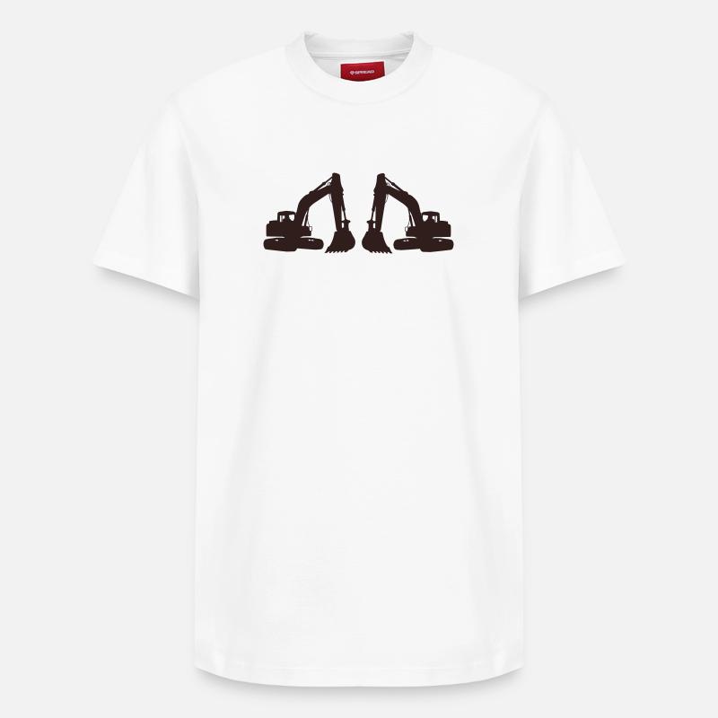bagger - Relaxed Unisex Supima Cotton T-Shirt – von SPREAD - Weiß