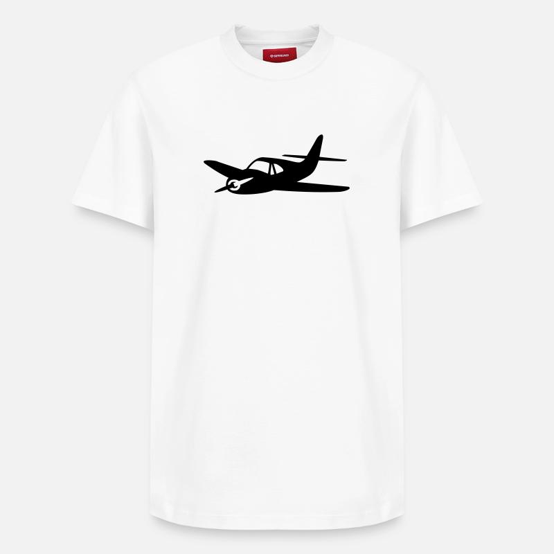 Propeller planes - Relaxed Unisex Supima Cotton T-Shirt – by SPREAD - white