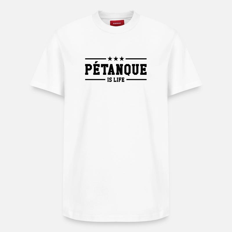 Petanque is life - T-shirt unisexe décontracté en coton Supima – de SPREAD - blanc