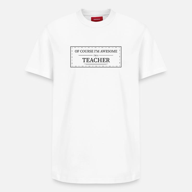 Prof - T-shirt unisexe décontracté en coton Supima – de SPREAD - blanc
