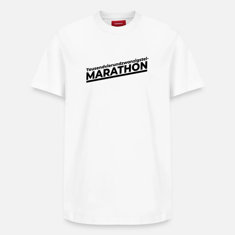 marathon - T-shirt unisexe décontracté en coton Supima – de SPREAD - blanc