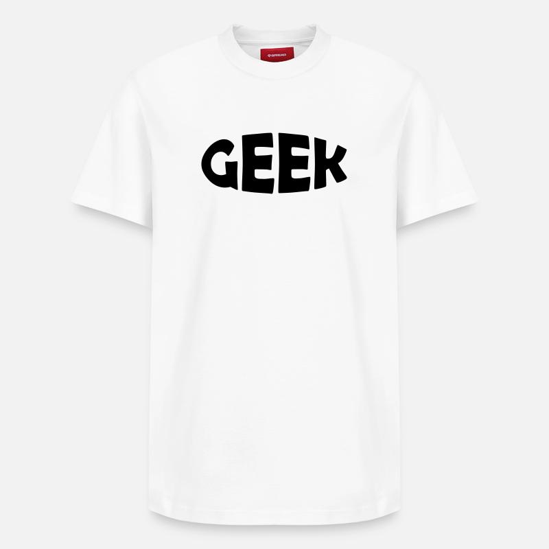GEEK - Relaxed Unisex Supima Cotton T-Shirt – von SPREAD - Weiß