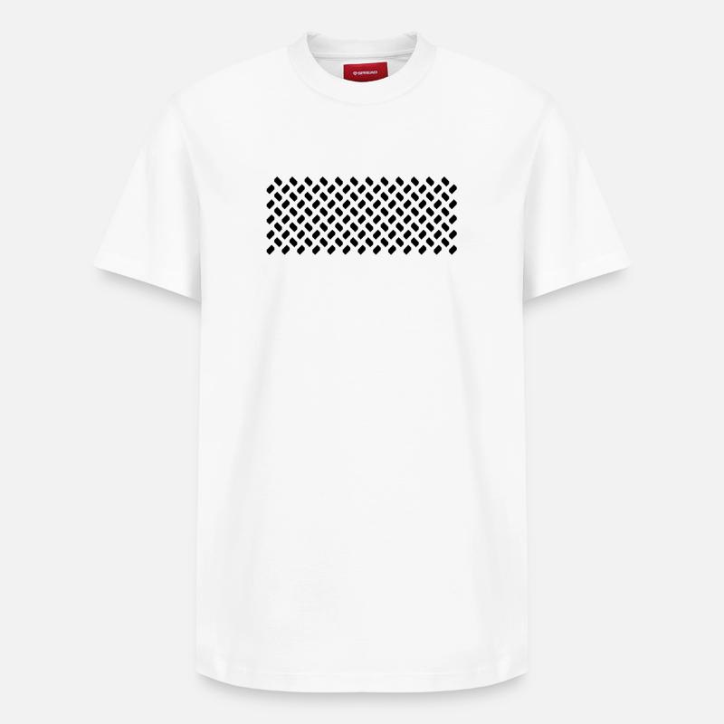 Samples from modules in repeat - Relaxed Unisex Supima Cotton T-Shirt – by SPREAD - white