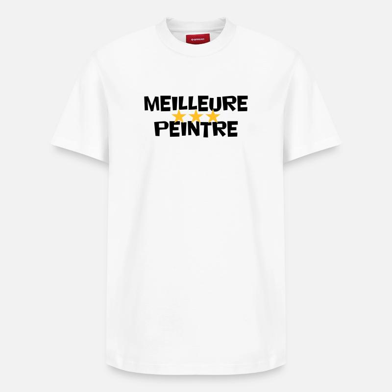Meilleure Peintre - T-shirt unisexe décontracté en coton Supima – de SPREAD - blanc