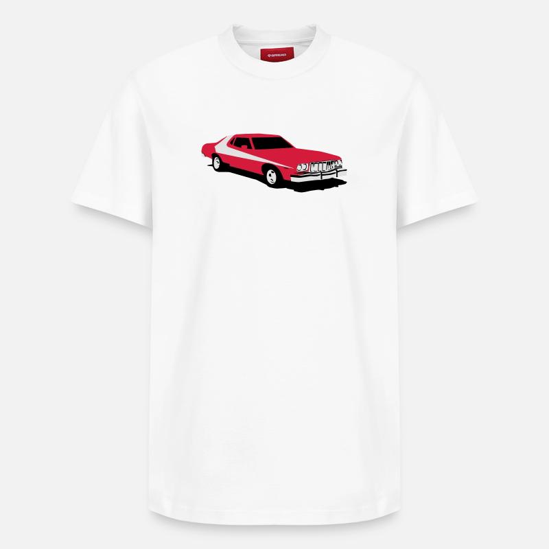SH_Gran_Torino - T-shirt unisexe décontracté en coton Supima – de SPREAD - blanc