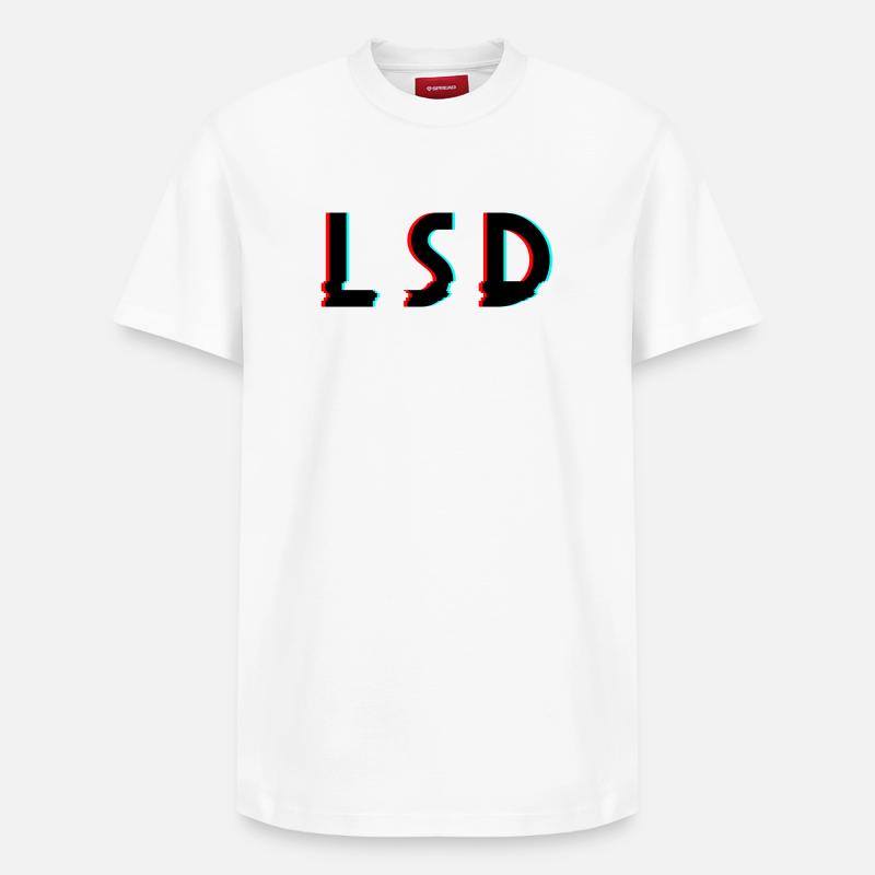 Lsd - Relaxed Unisex Supima Cotton T-Shirt – von SPREAD - Weiß
