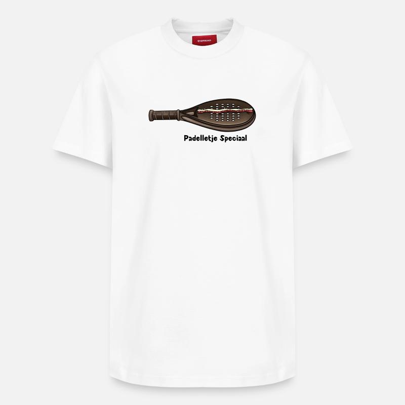 Spécial Padelle - T-shirt unisexe décontracté en coton Supima – de SPREAD - blanc