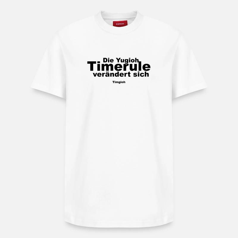 Die neue Timerule  - Relaxed Unisex Supima Cotton T-Shirt – von SPREAD - Weiß