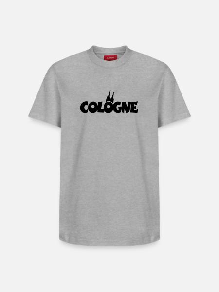 Cologne Cologne Cathedral Cologne - Relaxed Unisex Supima Cotton T-Shirt – by SPREAD - white