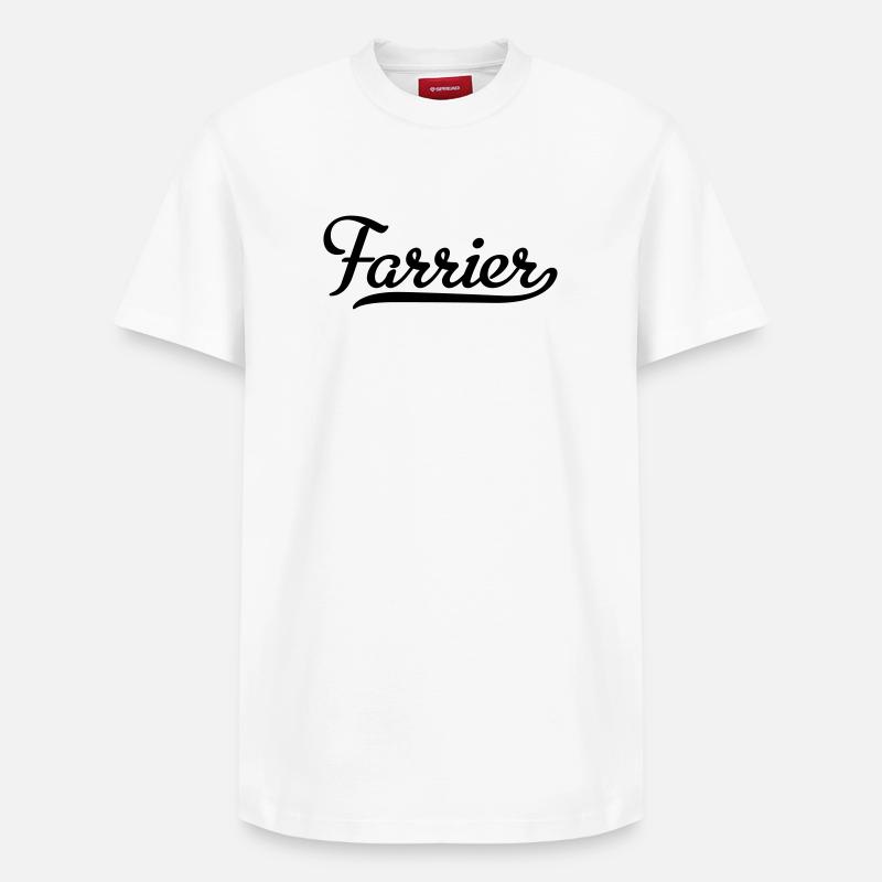 farrier - Relaxed Unisex Supima Cotton T-Shirt – von SPREAD - Weiß