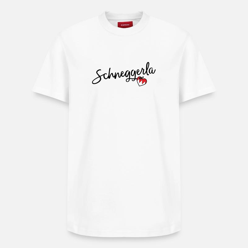 Schneggerla - Relaxed Unisex Supima Cotton T-Shirt – von SPREAD - Weiß