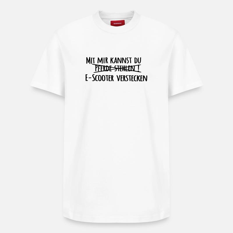 Vol de chevaux - T-shirt unisexe décontracté en coton Supima – de SPREAD - blanc