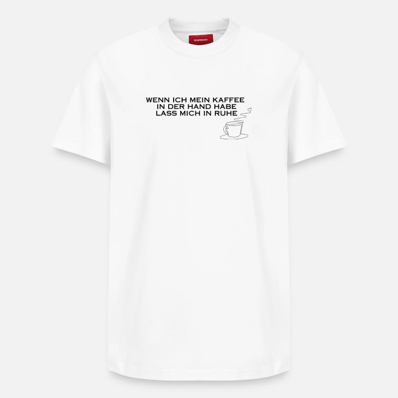 Café à la main - T-shirt unisexe décontracté en coton Supima – de SPREAD - blanc