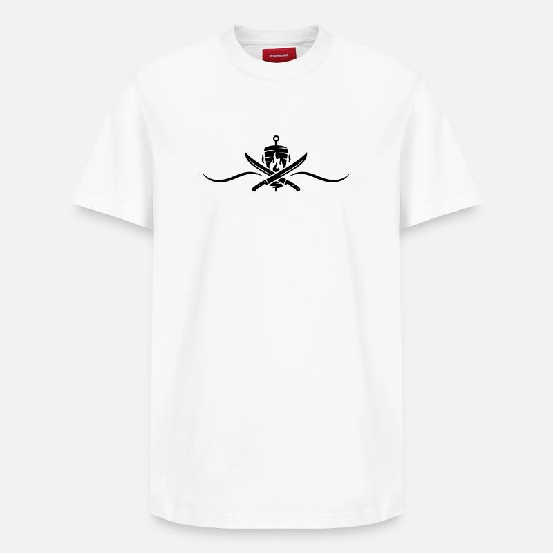 Döner Skewer Kebab - T-shirt unisexe décontracté en coton Supima – de SPREAD - blanc