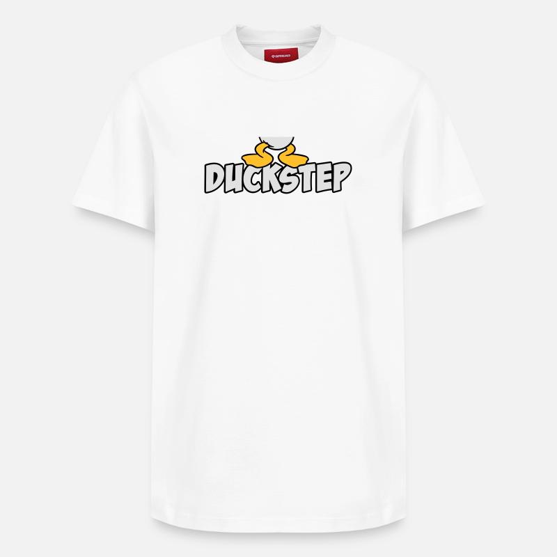 Duckstep (Dubstep) - Relaxed Unisex Supima Cotton T-Shirt – von SPREAD - Weiß