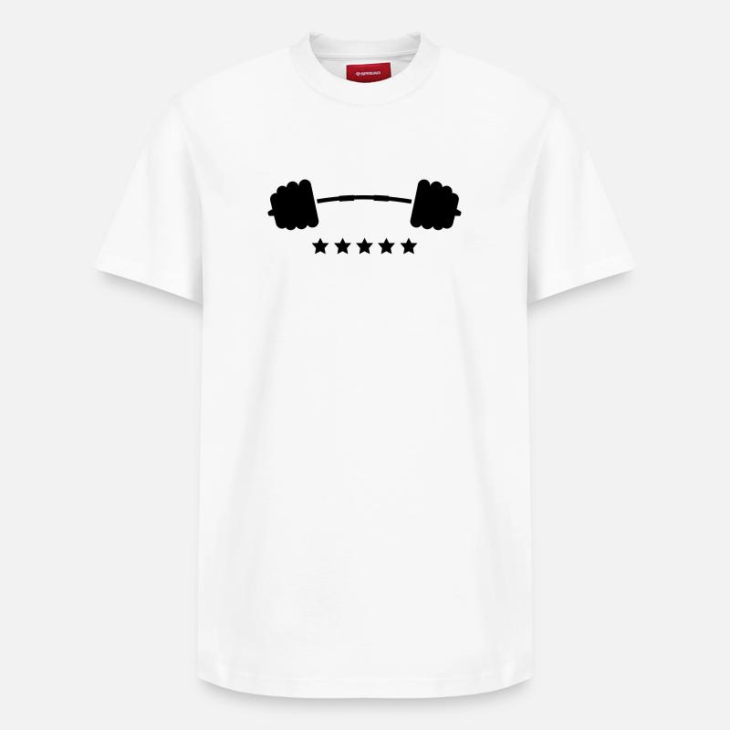 poids - T-shirt unisexe décontracté en coton Supima – de SPREAD - blanc