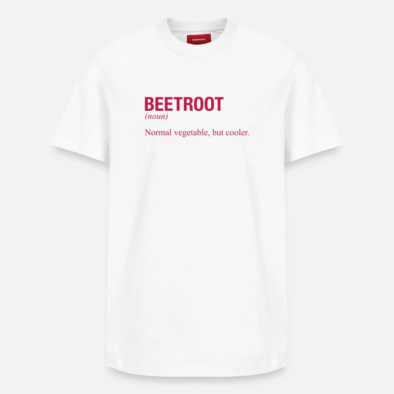 BETTERAVE ROTE BETE - T-shirt unisexe décontracté en coton Supima – de SPREAD - blanc