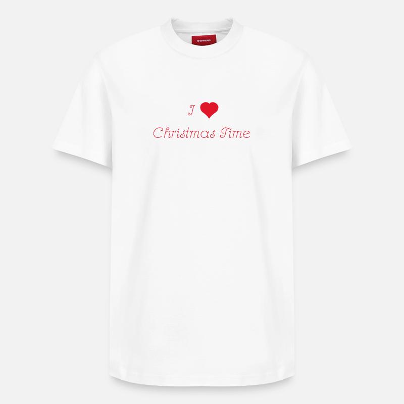 amour de Noël - T-shirt unisexe décontracté en coton Supima – de SPREAD - blanc