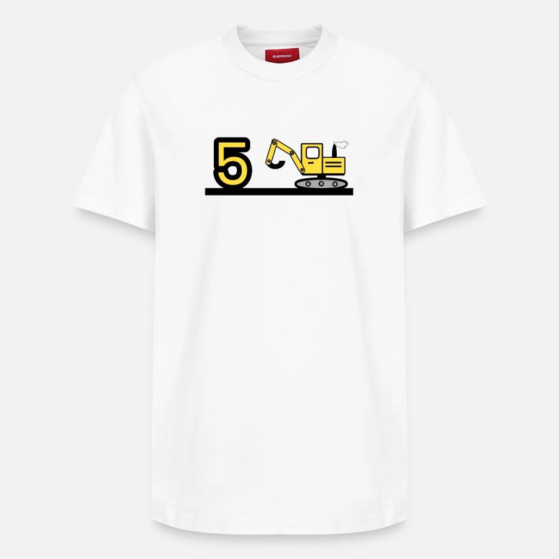 Bagger - Relaxed Unisex Supima Cotton T-Shirt – von SPREAD - Weiß