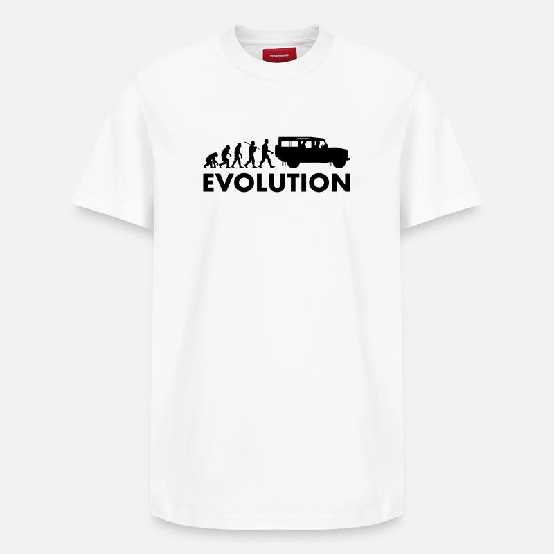 Defender 110 Evolution - Relaxed Unisex Supima Cotton T-Shirt – by SPREAD - white