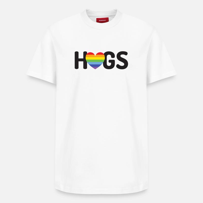 Câlins LGBT - T-shirt unisexe décontracté en coton Supima – de SPREAD - blanc