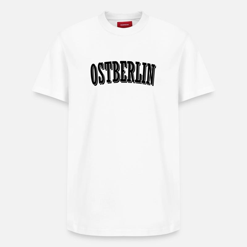 Maillot de Berlin-Est - T-shirt unisexe décontracté en coton Supima – de SPREAD - blanc