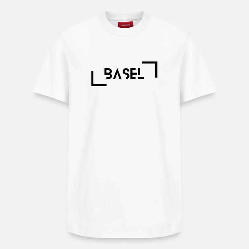 Noir de Bâle - T-shirt unisexe décontracté en coton Supima – de SPREAD - blanc