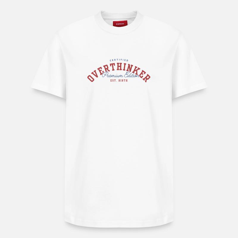 ÜBERDENKER - Relaxed Unisex Supima Cotton T-Shirt – von SPREAD - Weiß