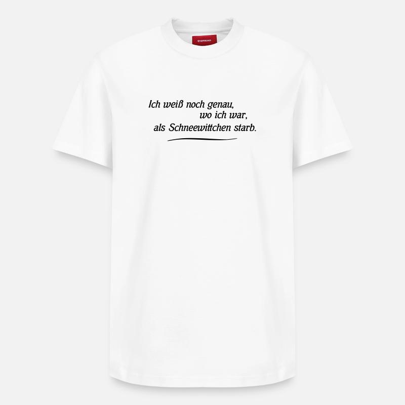 Schneewittchen - Relaxed Unisex Supima Cotton T-Shirt – von SPREAD - Weiß