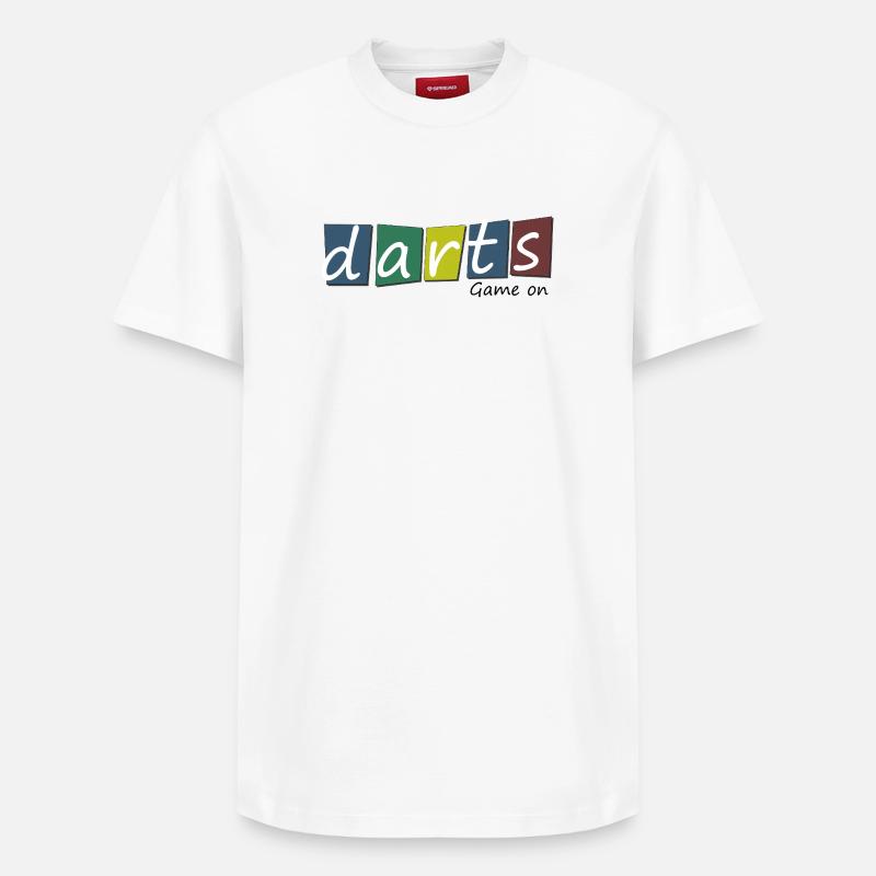 Fléchettes, fléchettes Nature 2 - T-shirt unisexe décontracté en coton Supima – de SPREAD - blanc