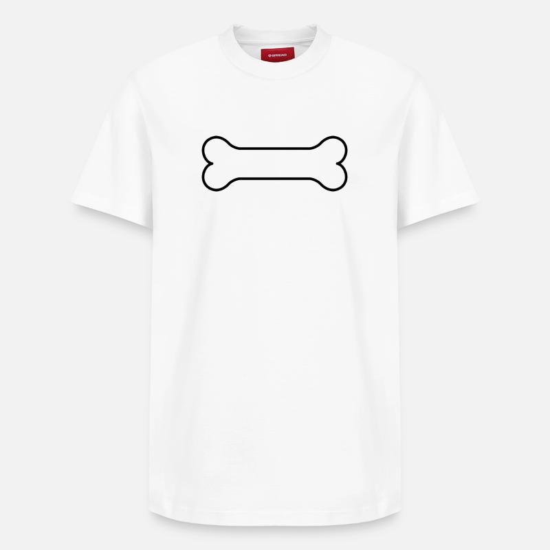 Os de chien - T-shirt unisexe décontracté en coton Supima – de SPREAD - blanc