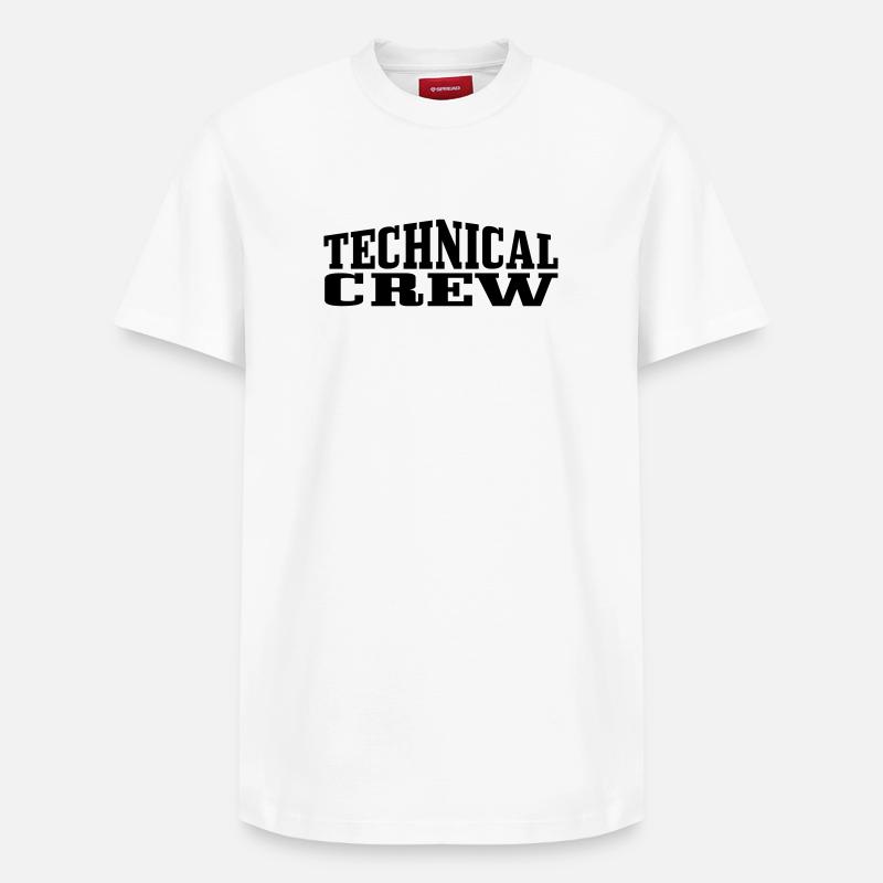 Technical Crew 1 - Relaxed Unisex Supima Cotton T-Shirt – von SPREAD - Weiß