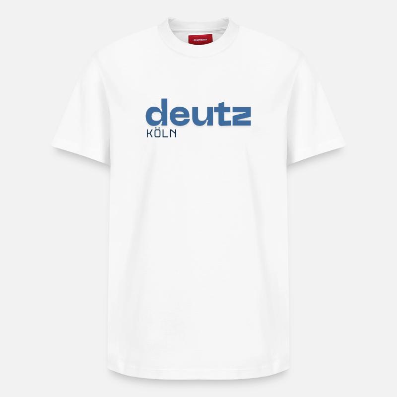 Deutz Cologne - Quartier - T-shirt unisexe décontracté en coton Supima – de SPREAD - blanc