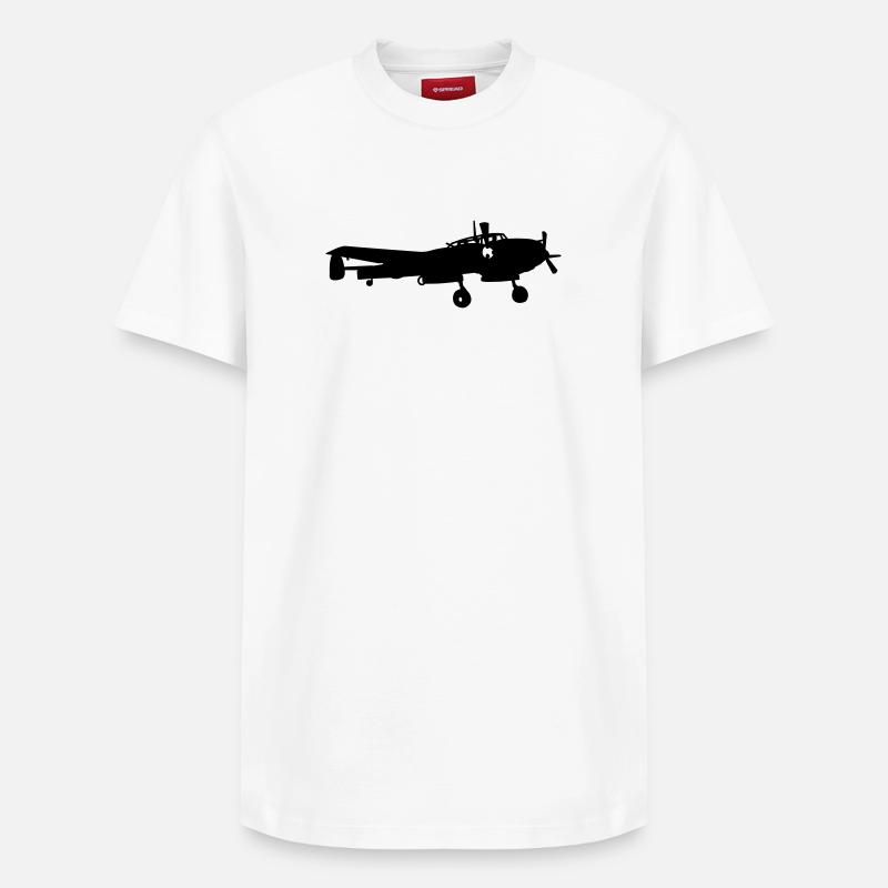 Bf-110 - T-shirt unisexe décontracté en coton Supima – de SPREAD - blanc