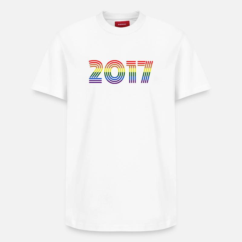 2017 - T-shirt unisexe décontracté en coton Supima – de SPREAD - blanc